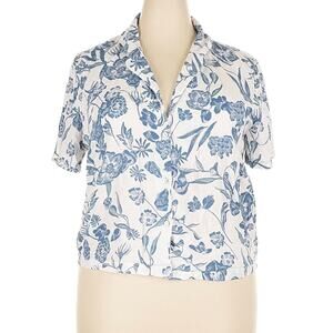 J by Joie Size XL Short sleeve blouse button-down